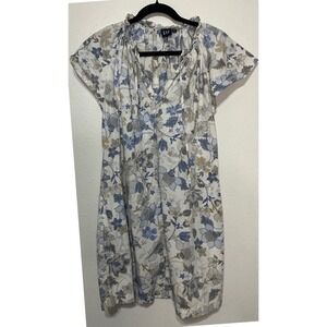 GAP Spring Floral Cotton V-Neck Dress Women Small Cottagecore Soft Girl Romantic